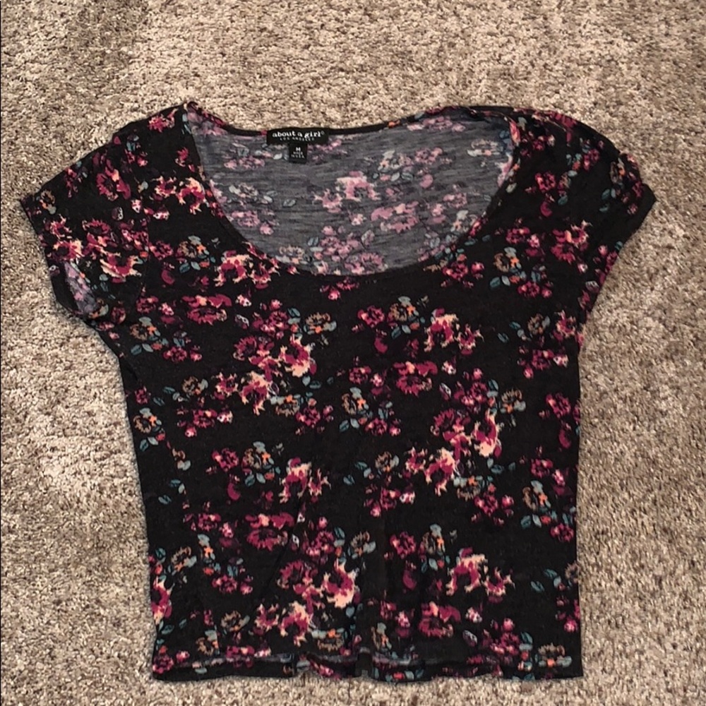 Flower crop top